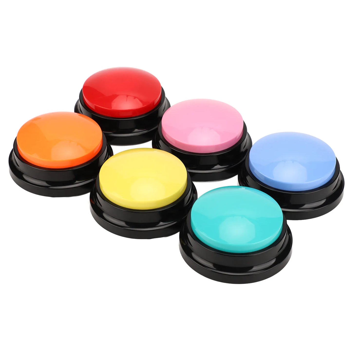 6pcs Dog Record Button Multifunction Portable 30 Seconds Record Talking Buttons for Cats Dogs Pets